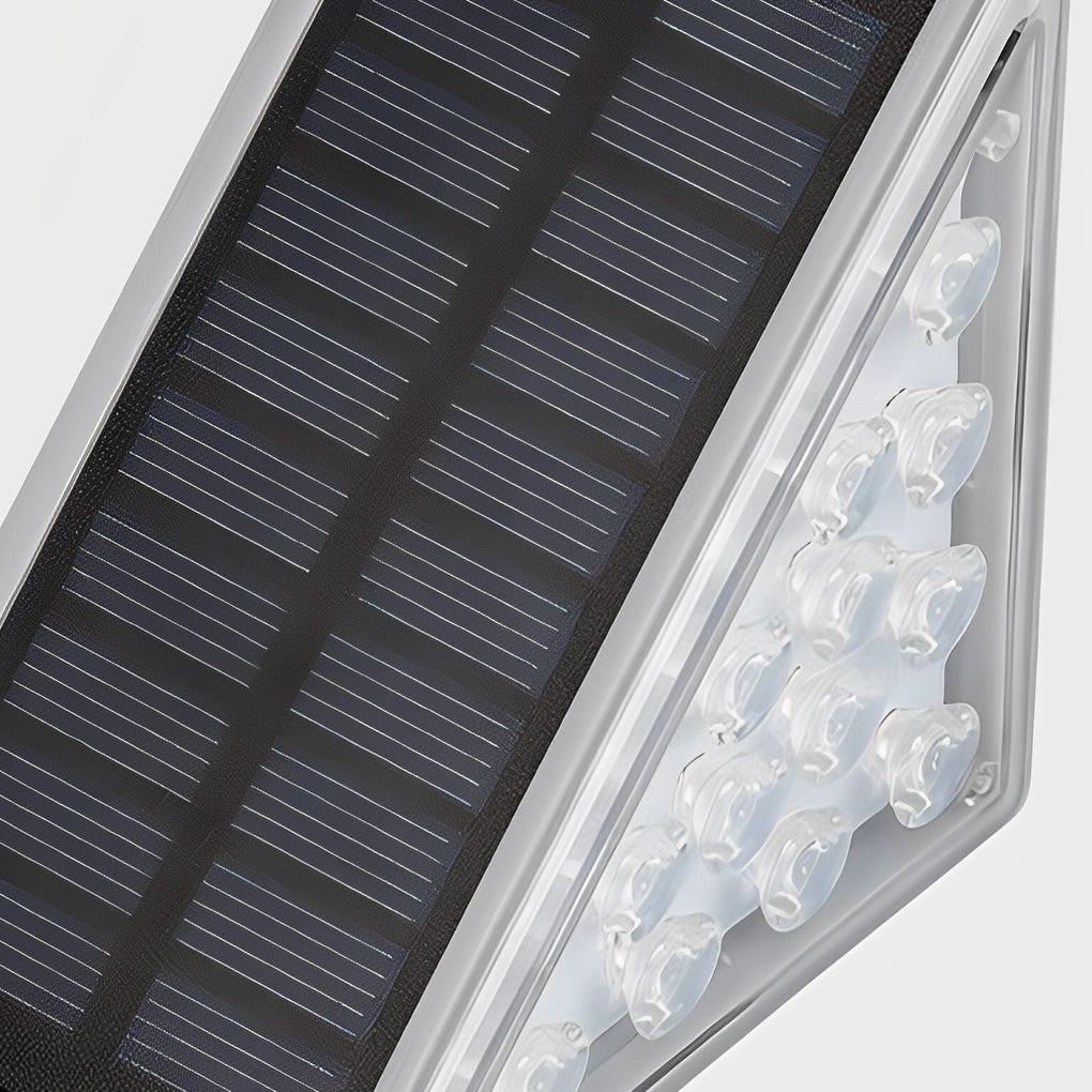 Triangular Solar Outdoor Stair Lighting - Waterproof LED Lights with Automatic Charging for Efficient Illumination 11