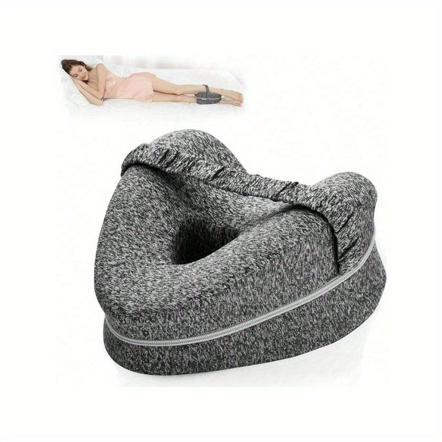 ComfortAlign Knee Pillow for Side Sleepers with Memory Foam – Adjustable Support for Pain Relief and Spinal Alignment 2