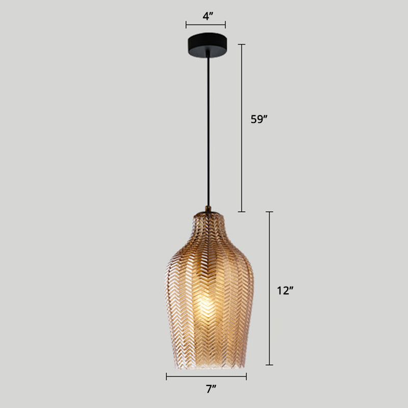 Elegance Glass Pendant Lamp - Scandinavian Design with Adjustable Cord for Modern Interiors 14