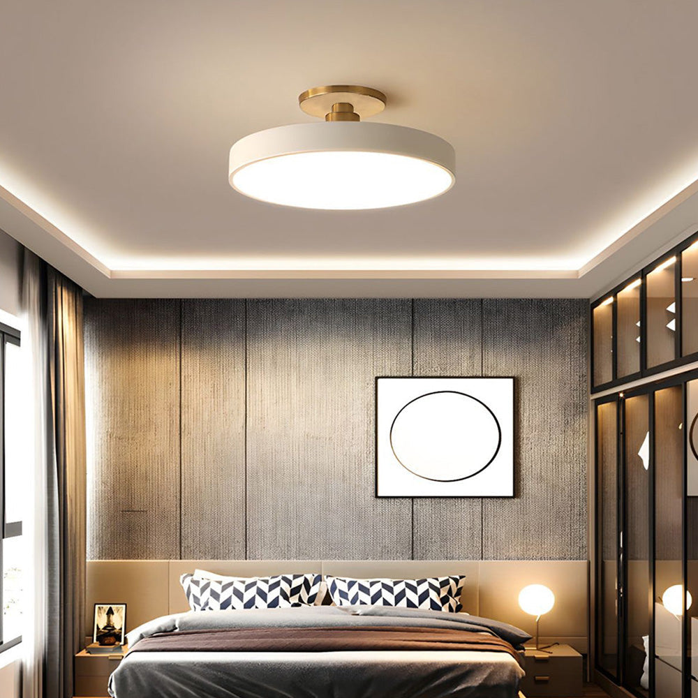 Orbis Flush Mount Ceiling Light - Adjustable LED Fixture with Minimalist Design for Soft Overhead Lighting 19