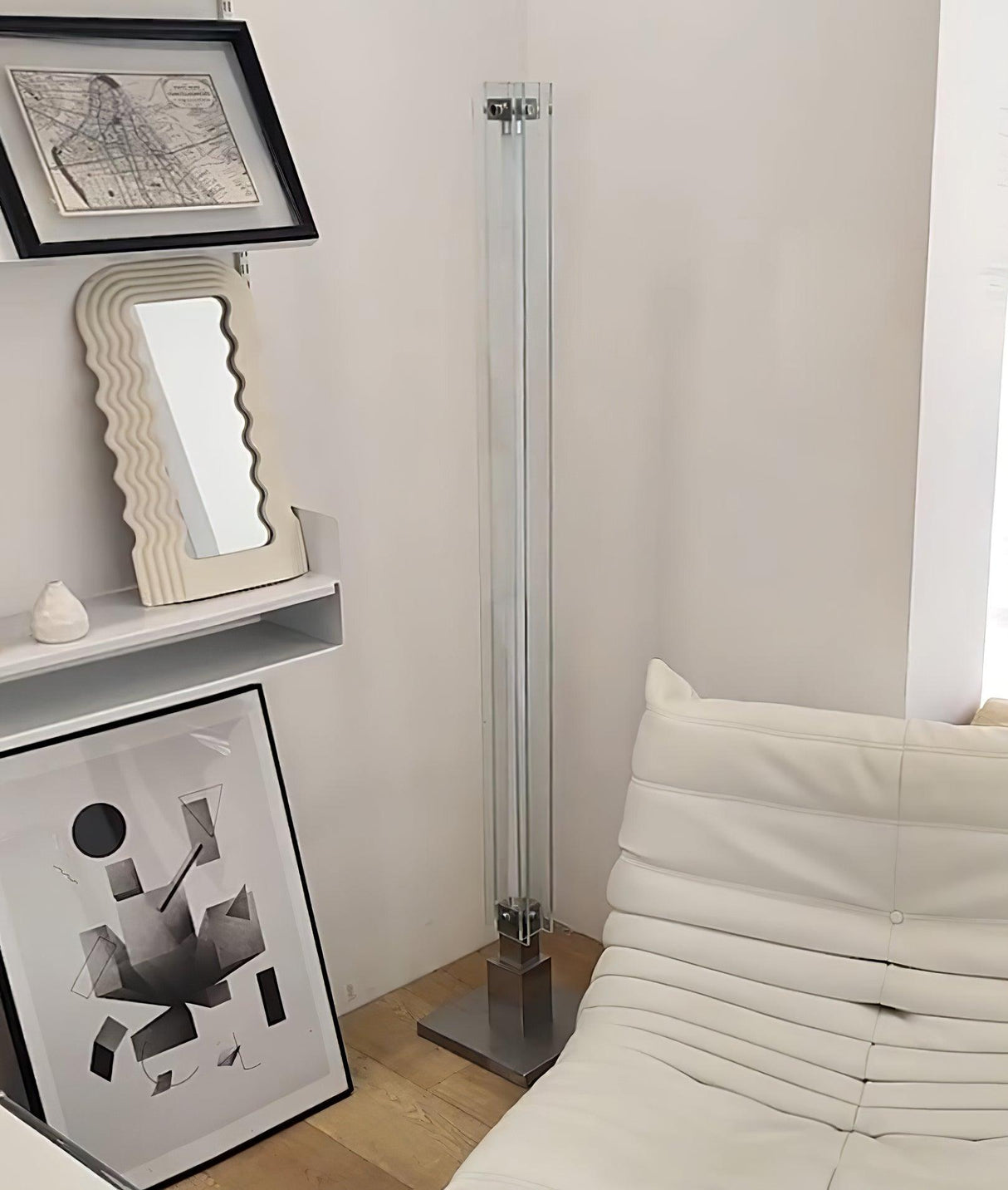 Modern Floor Lamp – Minimalist Glass Design with Integrated LED – Stylish Lighting for Living Room Spaces 13