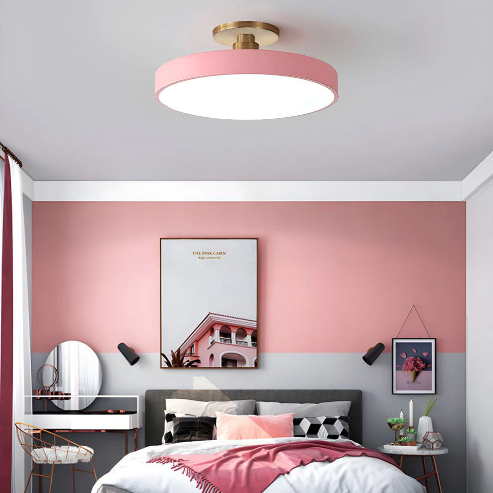 Orbis Flush Mount Ceiling Light - Adjustable LED Fixture with Minimalist Design for Soft Overhead Lighting 3