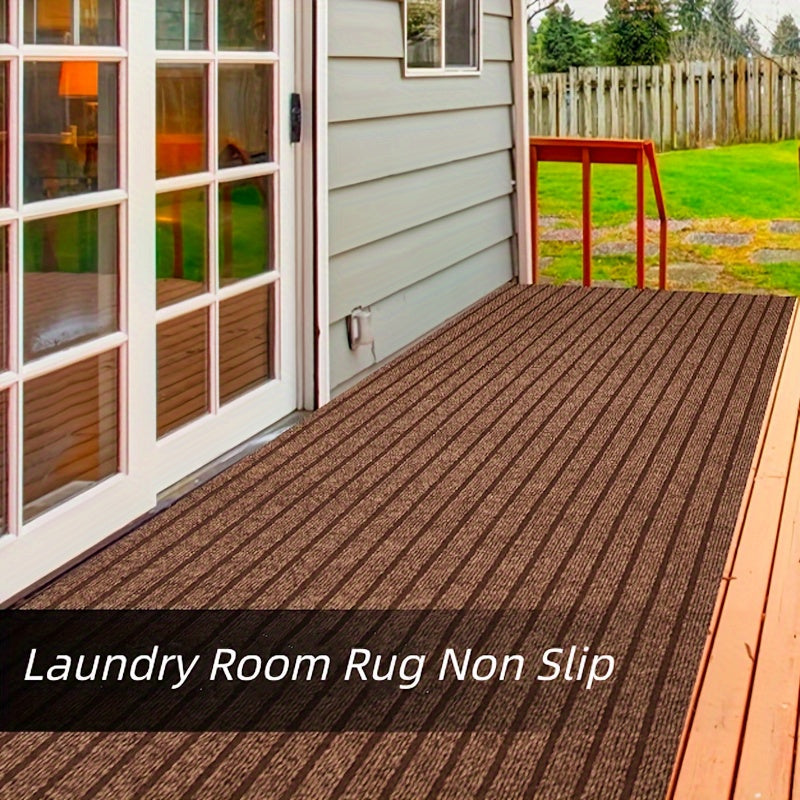 Stripe-Patterned Hallway Runner Rug - Non-Slip, Durable Design for Safety and Style 18