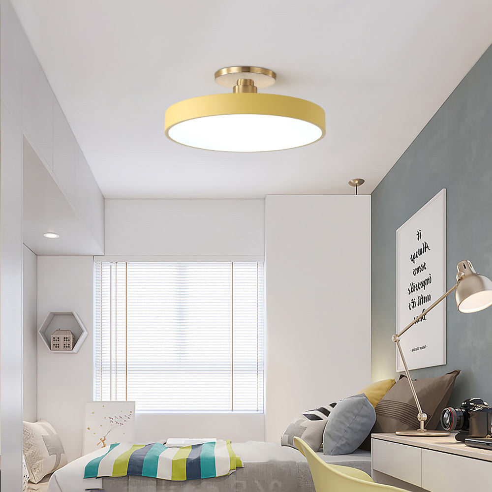 Orbis Flush Mount Ceiling Light - Adjustable LED Fixture with Minimalist Design for Soft Overhead Lighting 20