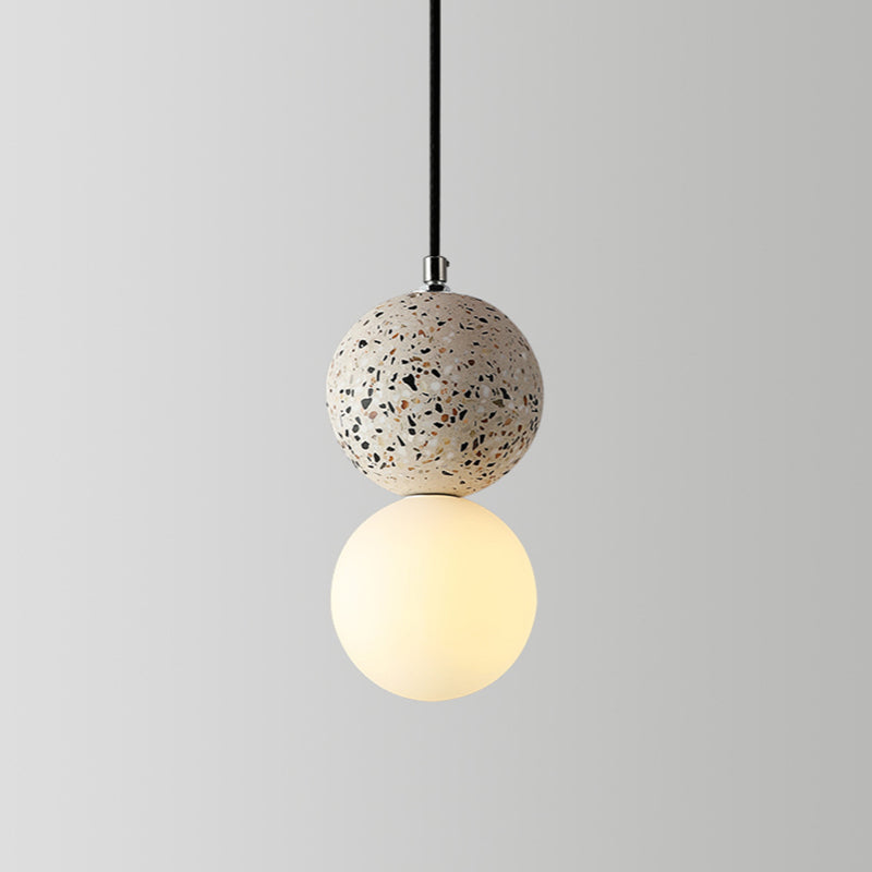 Aurora LED Pendant Light - Modern Black and White Glass Design for Dining and Kitchen 19