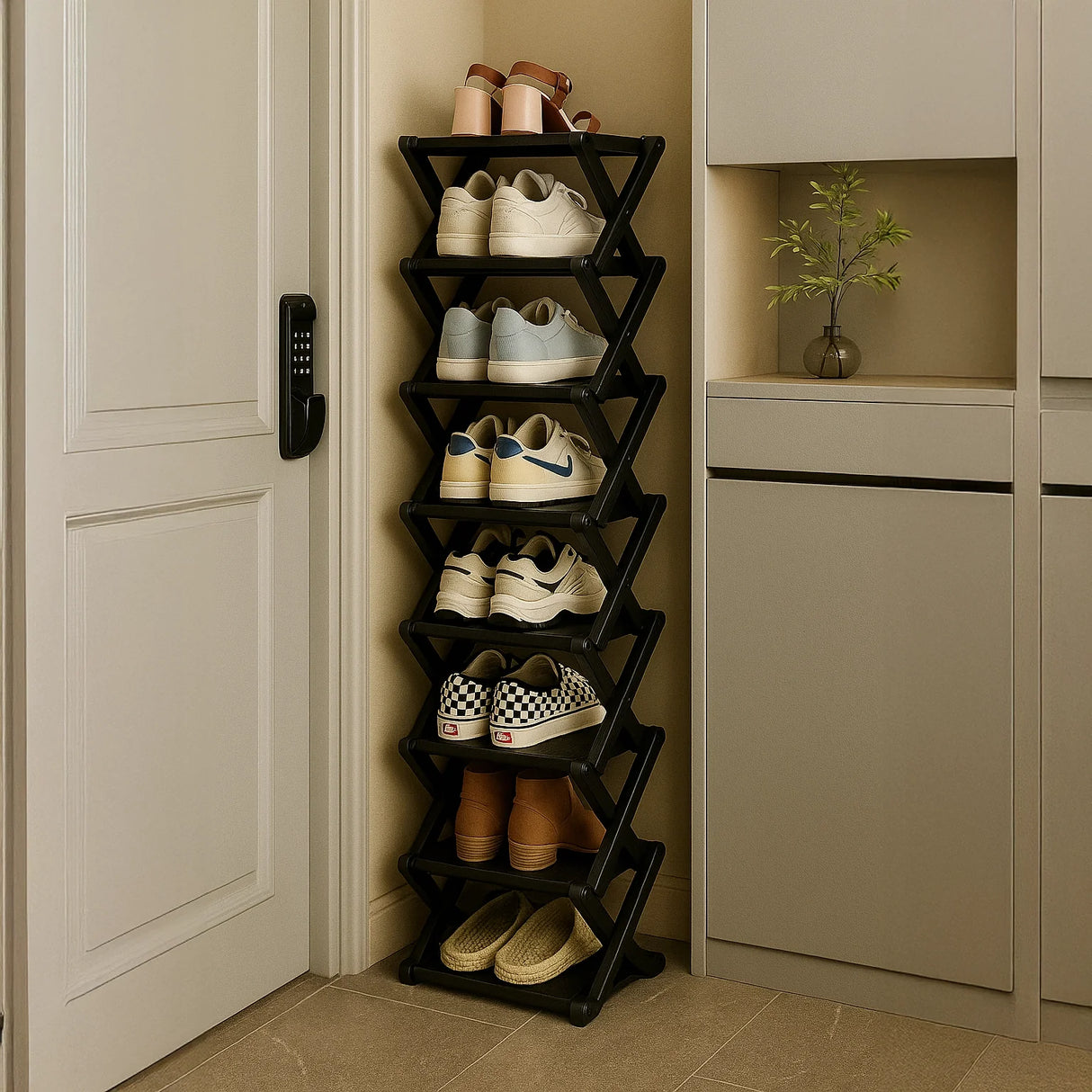 Elara Wooden Shoe Organizer