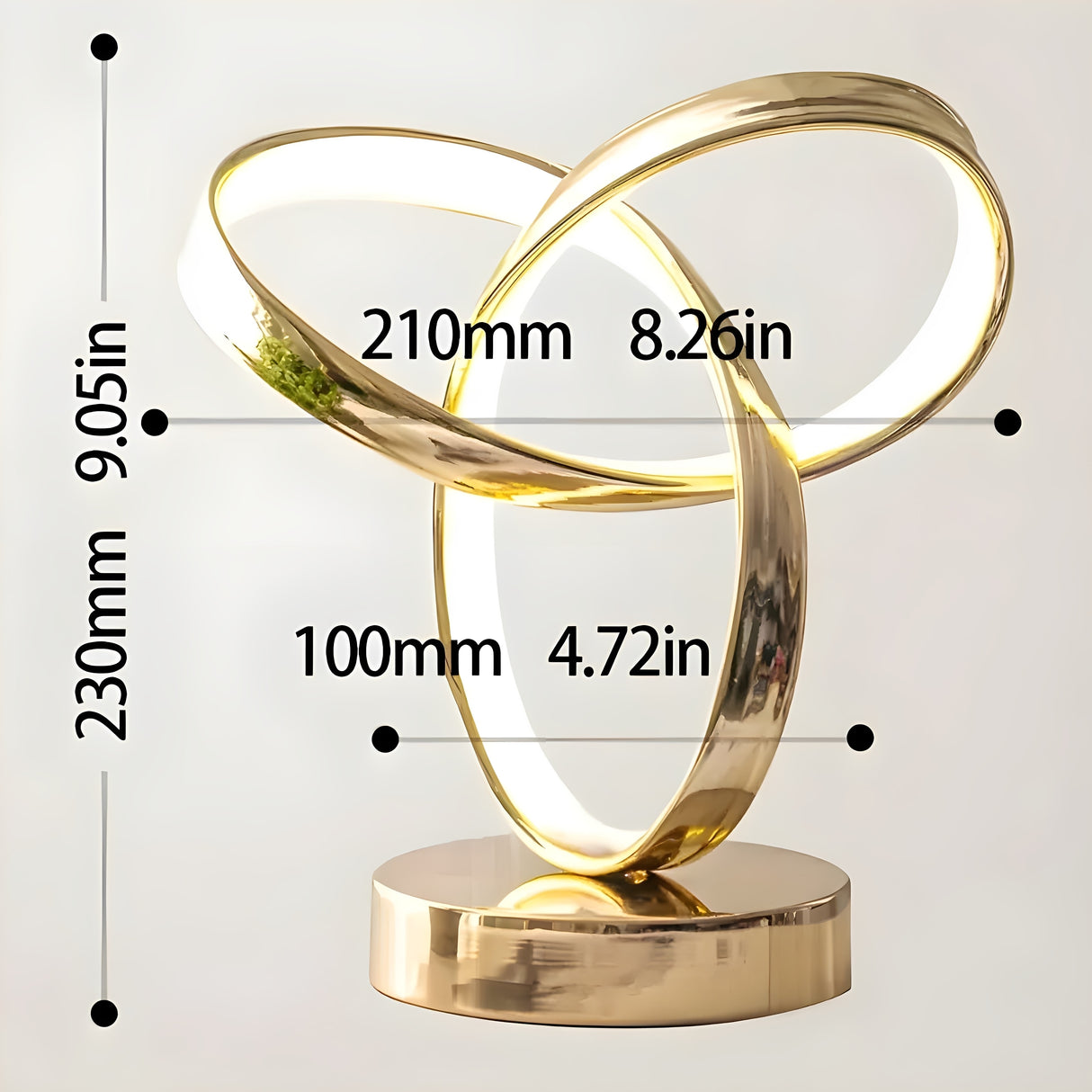 Ignis | Ring-Shaped Reading Lamp with Adjustable Warm Lighting – Stylish Design for Modern Spaces 6