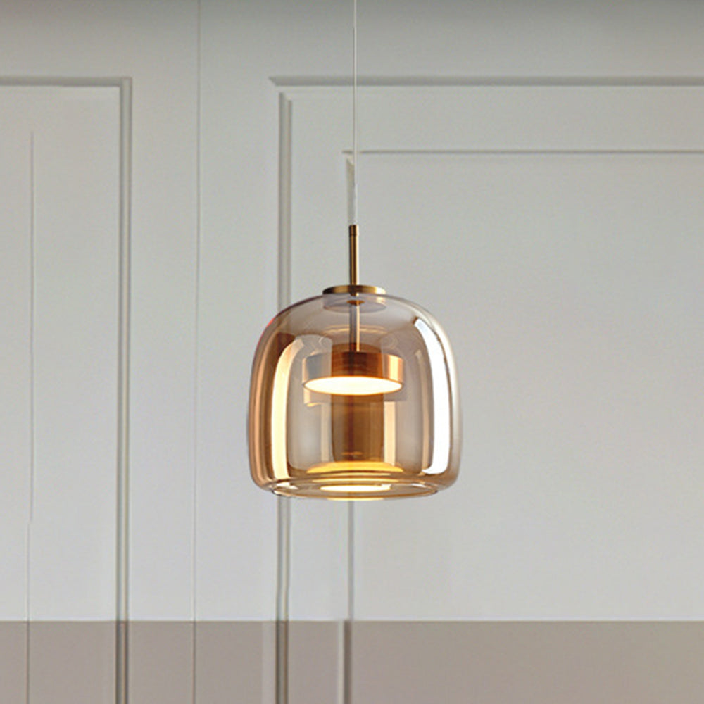 AmberGlow Vintage LED Pendant Light - Retro Design with Energy-Efficient Lighting for Cozy Ambiance 2