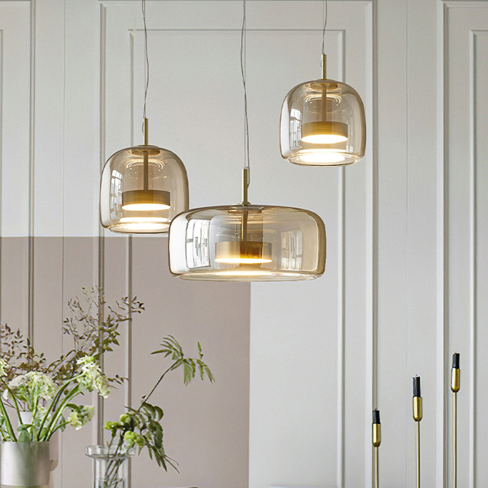 AmberGlow Vintage LED Pendant Light - Retro Design with Energy-Efficient Lighting for Cozy Ambiance 11