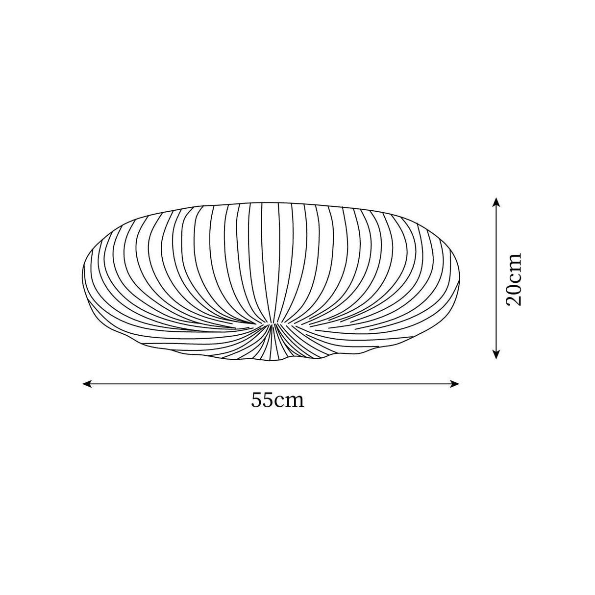 Shell Flush Ceiling Light