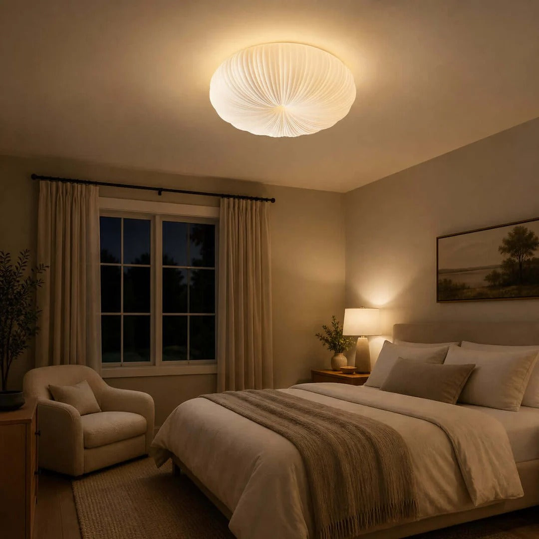 Shell Flush Ceiling Light