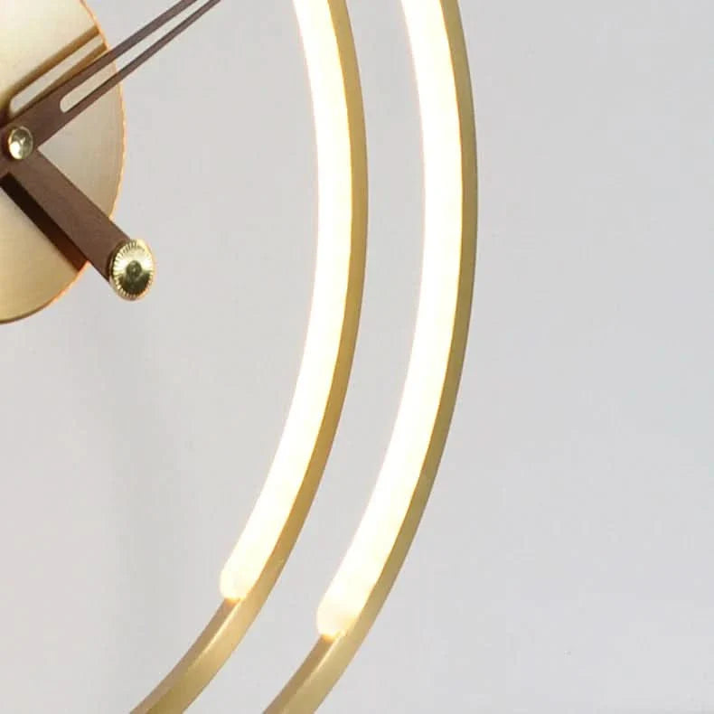 LED Ring Table Lamp Clock Wireless Charger