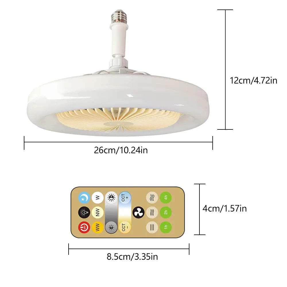 Elegant Modern Ceiling Fan Light with Dimmable LED & Remote Control for Comfortable Home Atmosphere 9