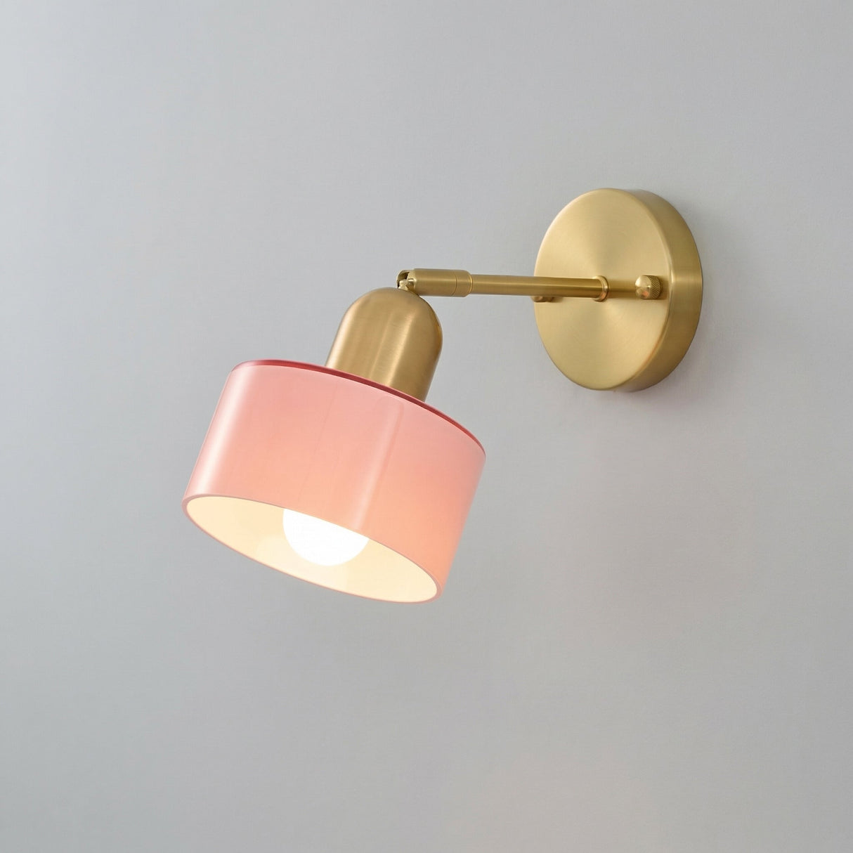 Brushed Gold Glass Sconce