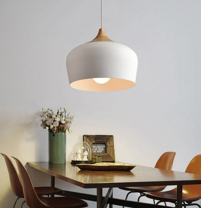 Deo Nordic Minimalist Pendant Light - Modern Design with Wooden Accent for Elegant Spaces 12