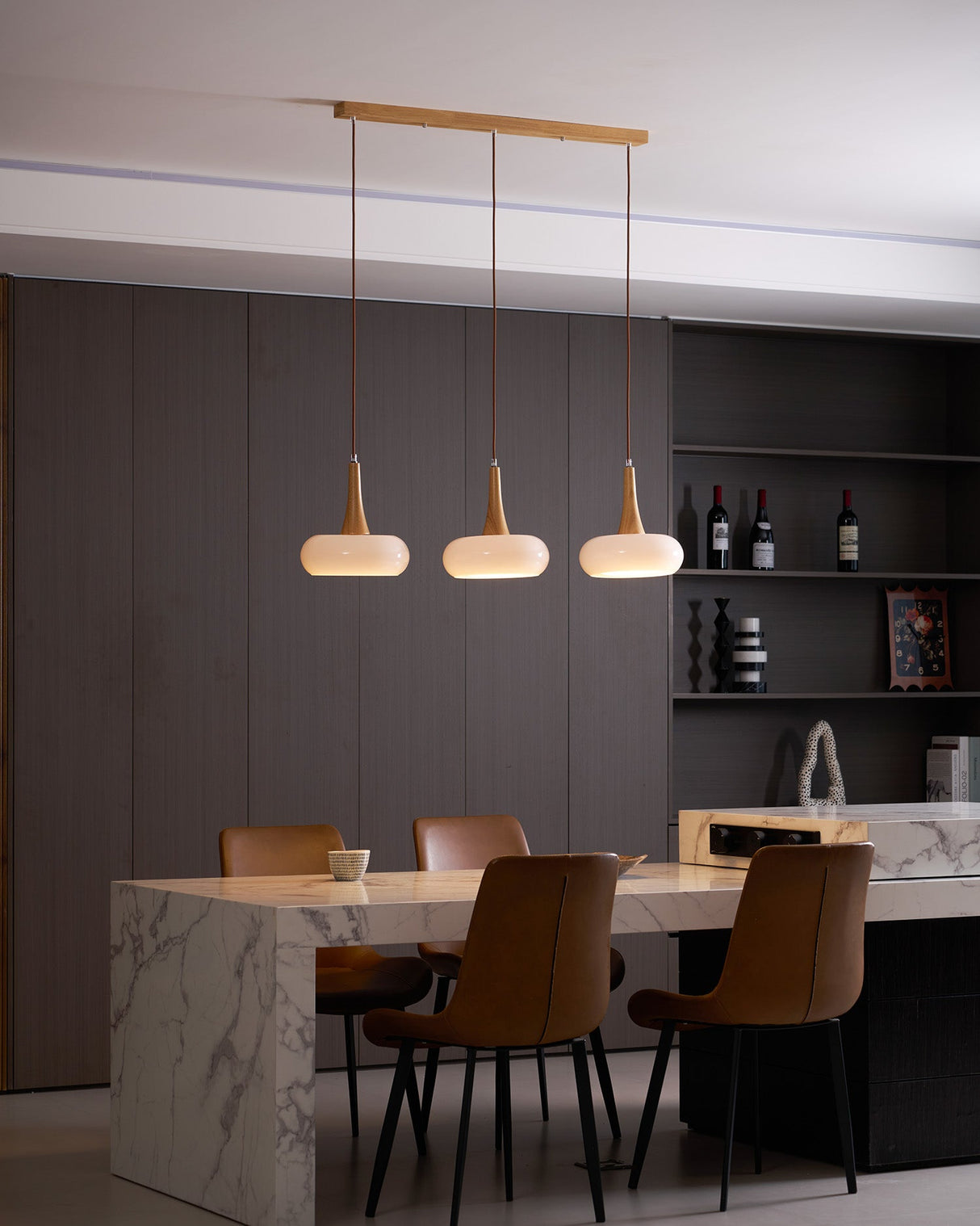 Veloria Wood Pendant Minimal Ceiling Light