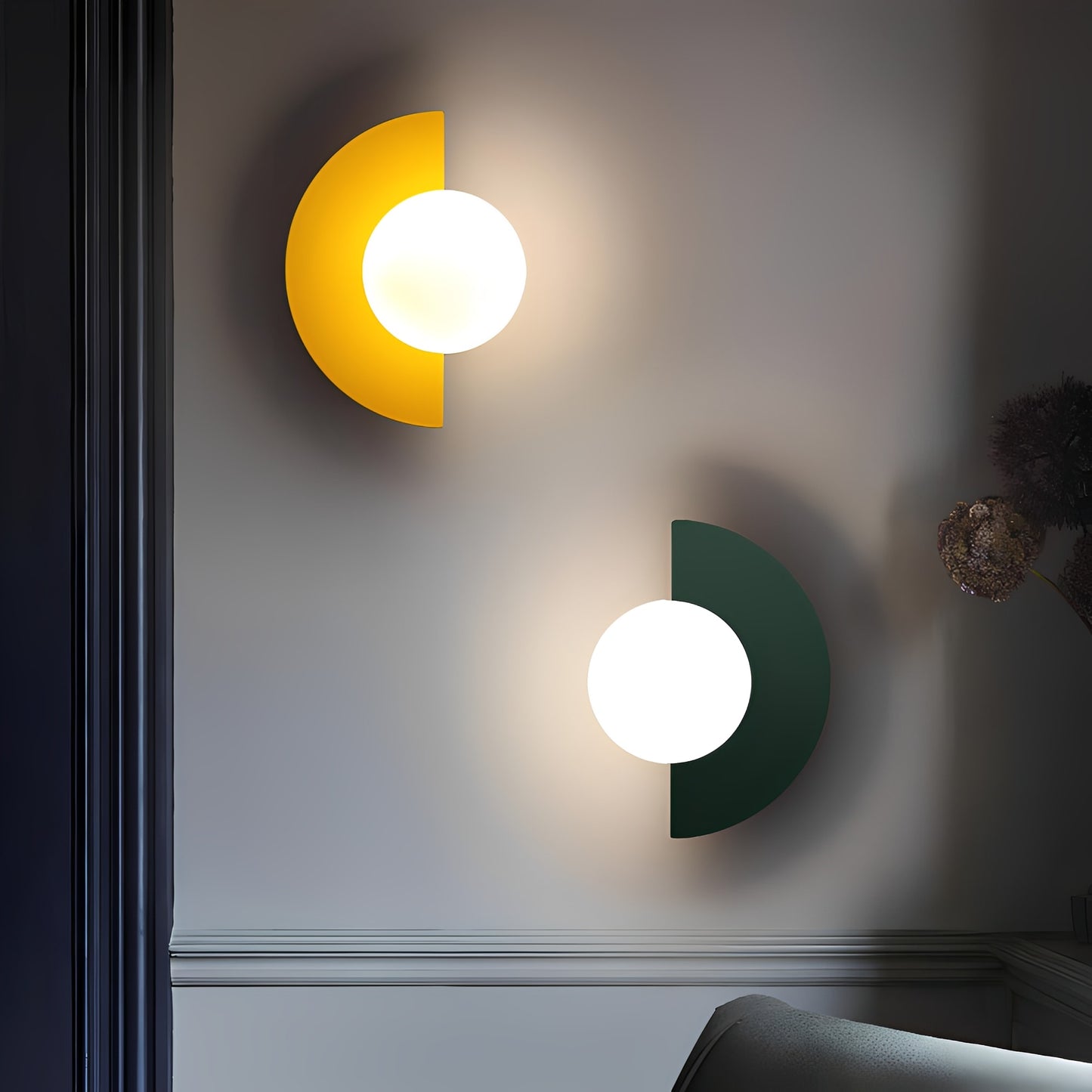 Nordic Elegance | Half-Moon Wall Lamp with LED Glow – Modern Design for Cozy Ambience 11