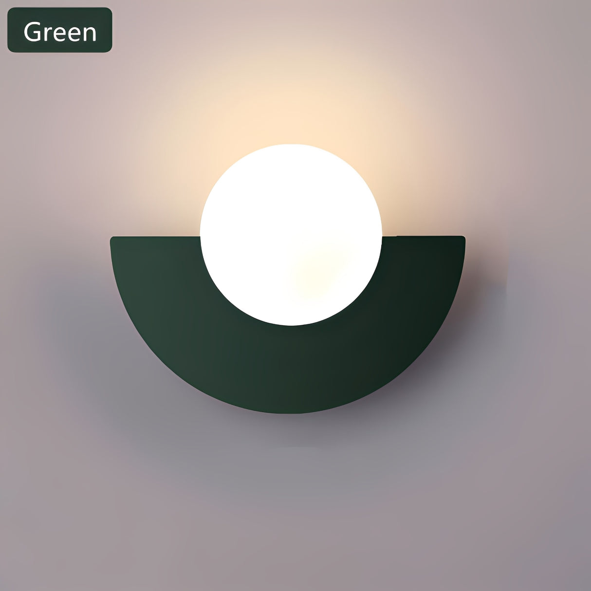 Nordic Elegance | Half-Moon Wall Lamp with LED Glow – Modern Design for Cozy Ambience 3