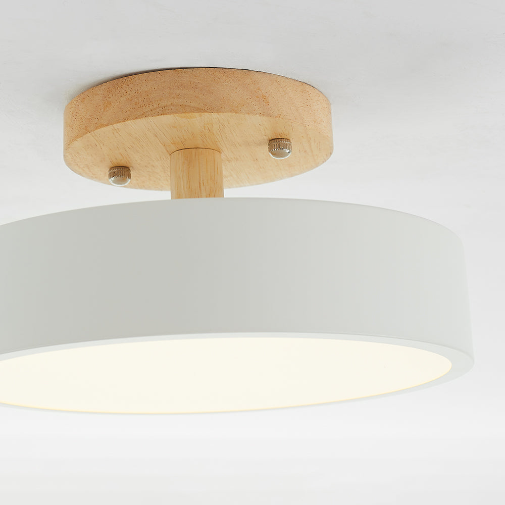 Alaric Modern LED Ceiling Lamp - Stylish Wood & Acrylic Design for Cozy Lighting 21