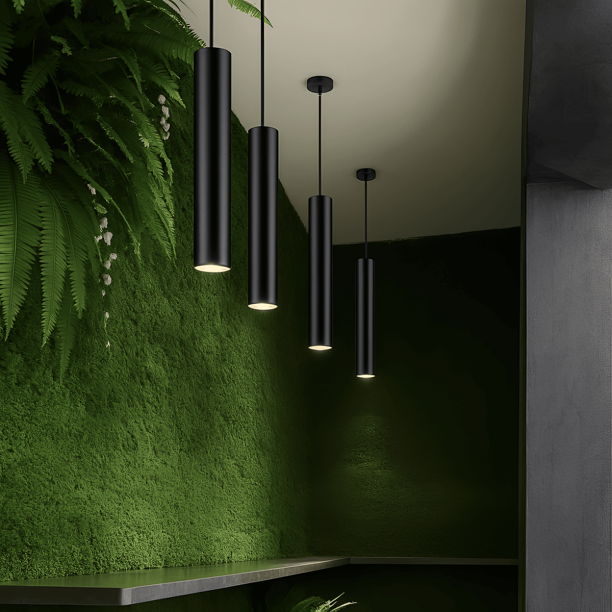 Linoir – Slim Black LED Pendant Light with Adjustable Cord – Modern Lighting for Elegant Spaces 1