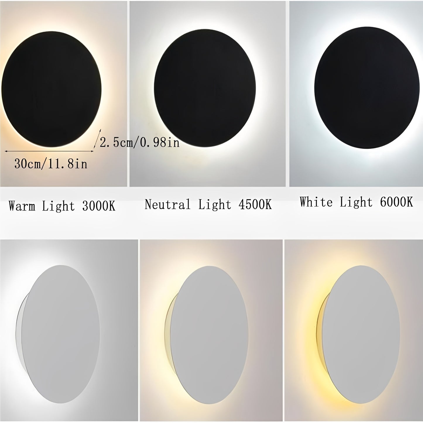 LumoLite – LED Wall Lamp with Round Design & Warm White Light – Modern Illumination for Any Space 8