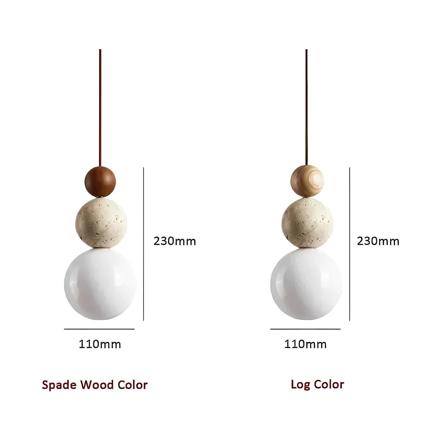 Marvenza | Pendant Light with Natural Travertine Stone – Elegant Design for Cozy Atmosphere 10