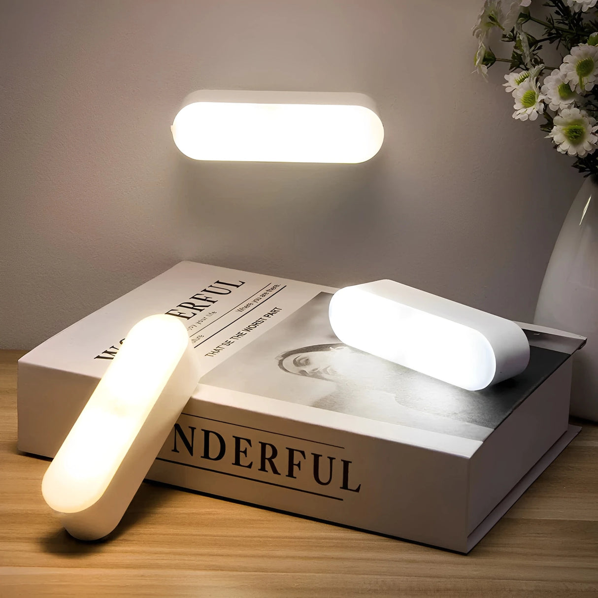 Movilux – Rechargeable LED Wall Lamp with Motion Sensor & Warm Light – Versatile Lighting Solution for Any Space 4