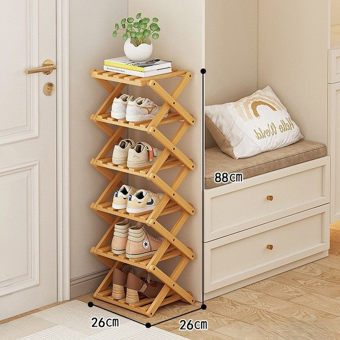 Elara Wooden Shoe Organizer