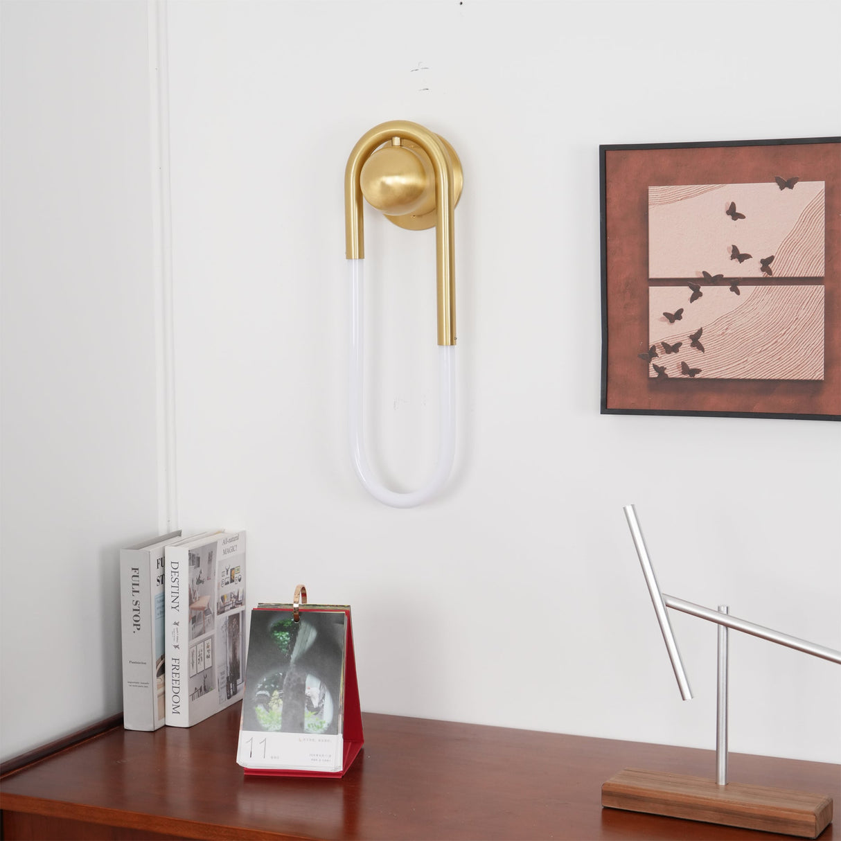 Modern Brass LED Sconce