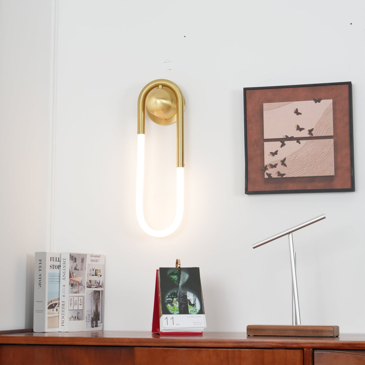 Modern Brass LED Sconce