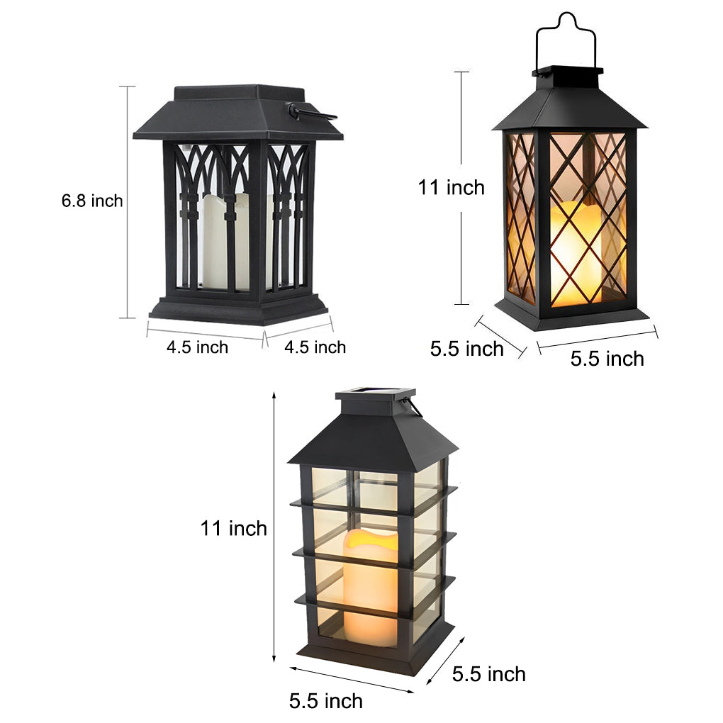 Lumos Solar Candlestick Lantern - Portable LED Light with Intelligent Sensor for Outdoor Ambiance 16