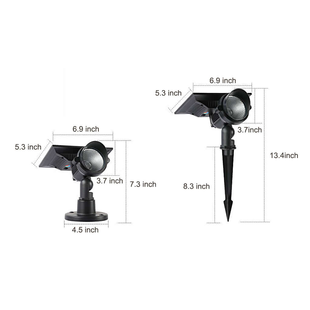 Luminara Adjustable Solar Spot Lights - RGB Multi-Color Outdoor Lighting for Trees and Gardens 13