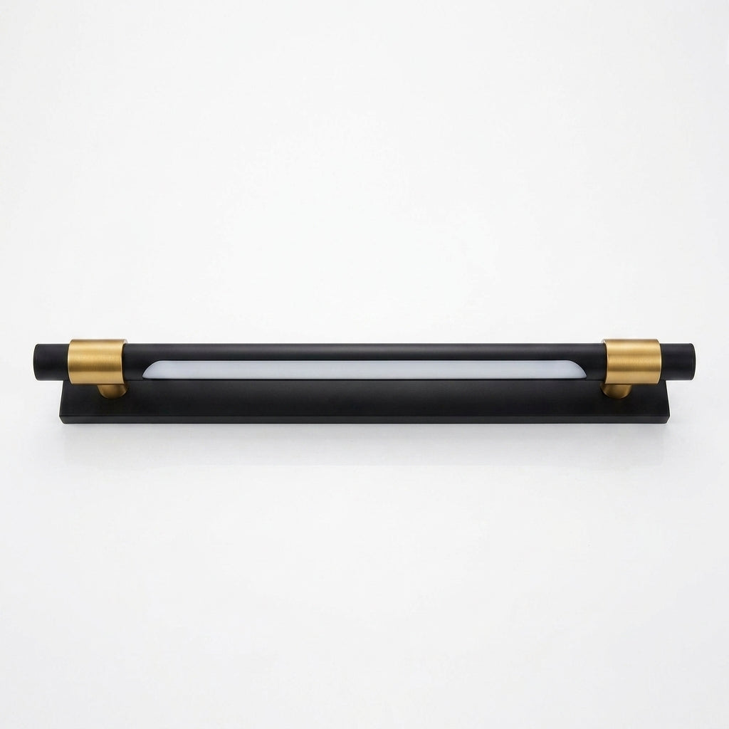 Elegant Black and Gold Vanity Light