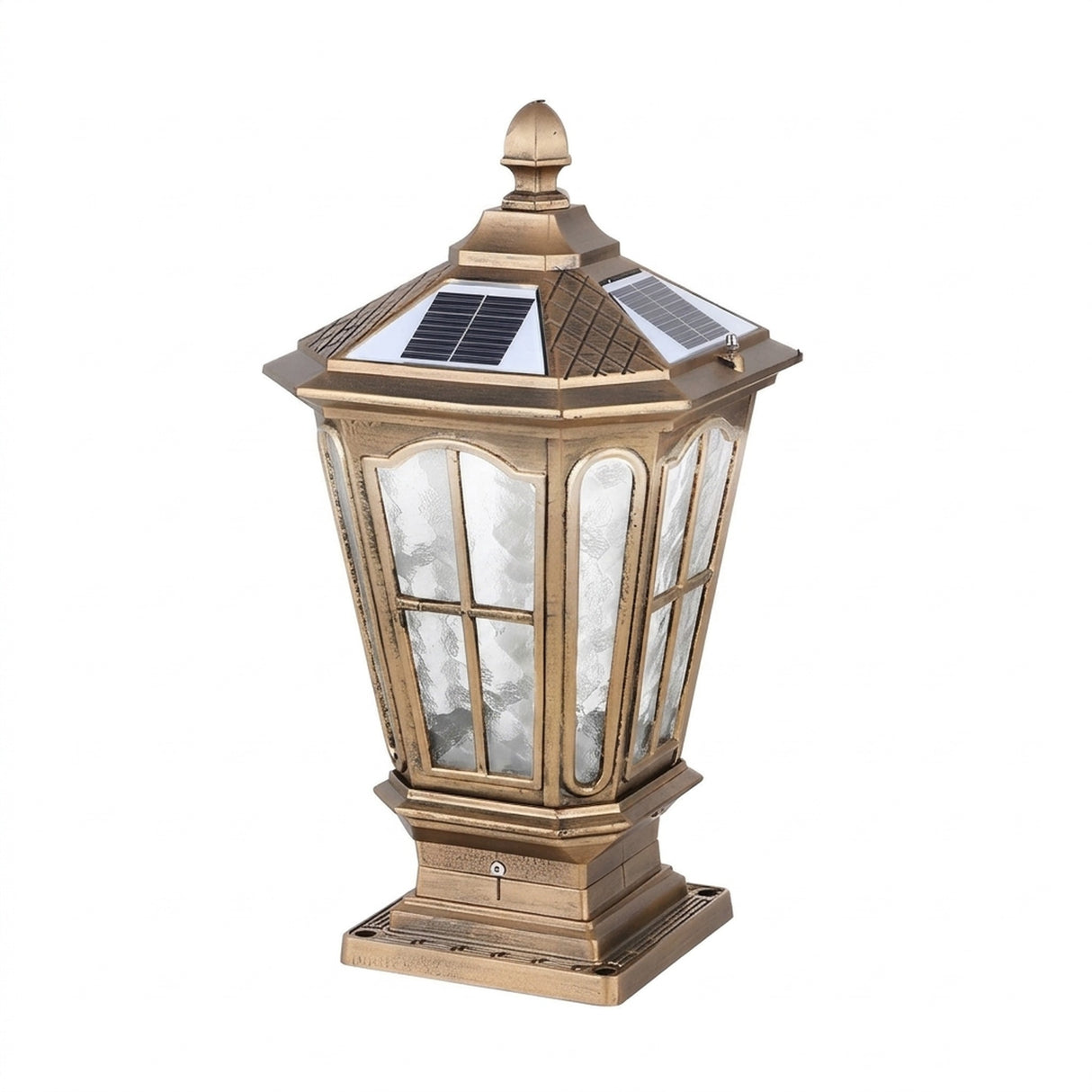 Elegant Stone Pillar Light Fixture - Retro Pavilion-Style LED Lighting for Outdoor Spaces 12