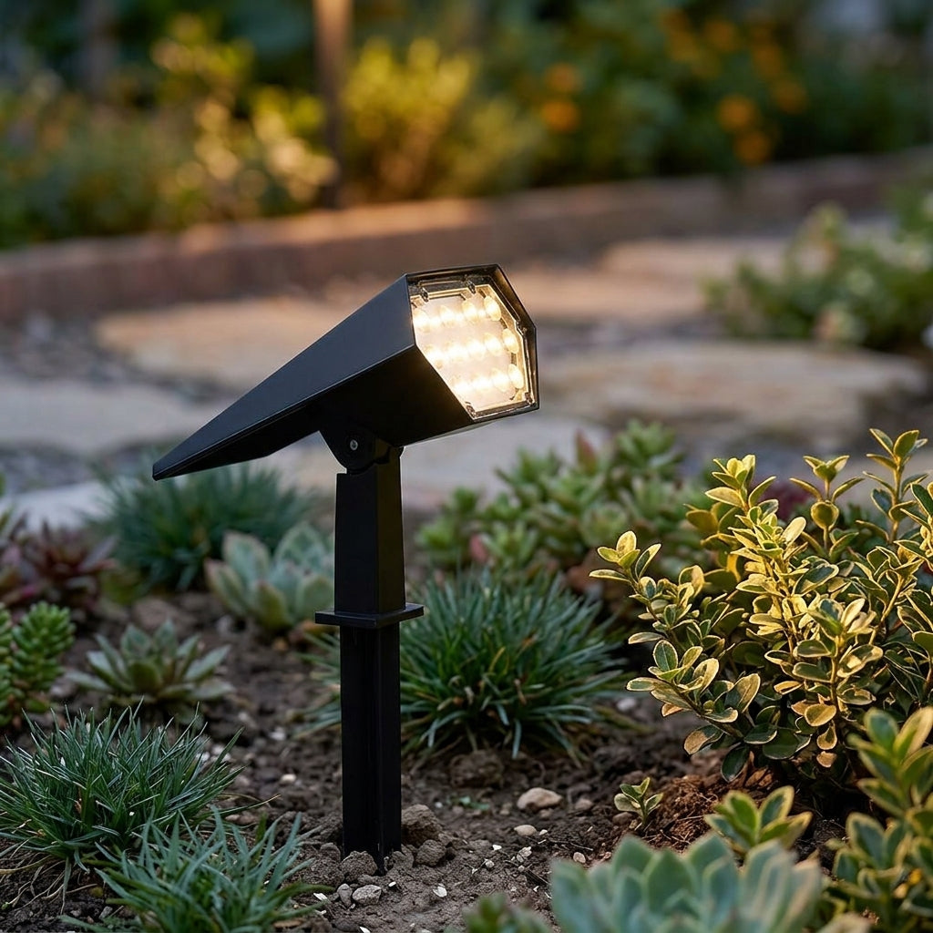 Fluxen Adjustable Outdoor Solar Spotlight lifestyle 1