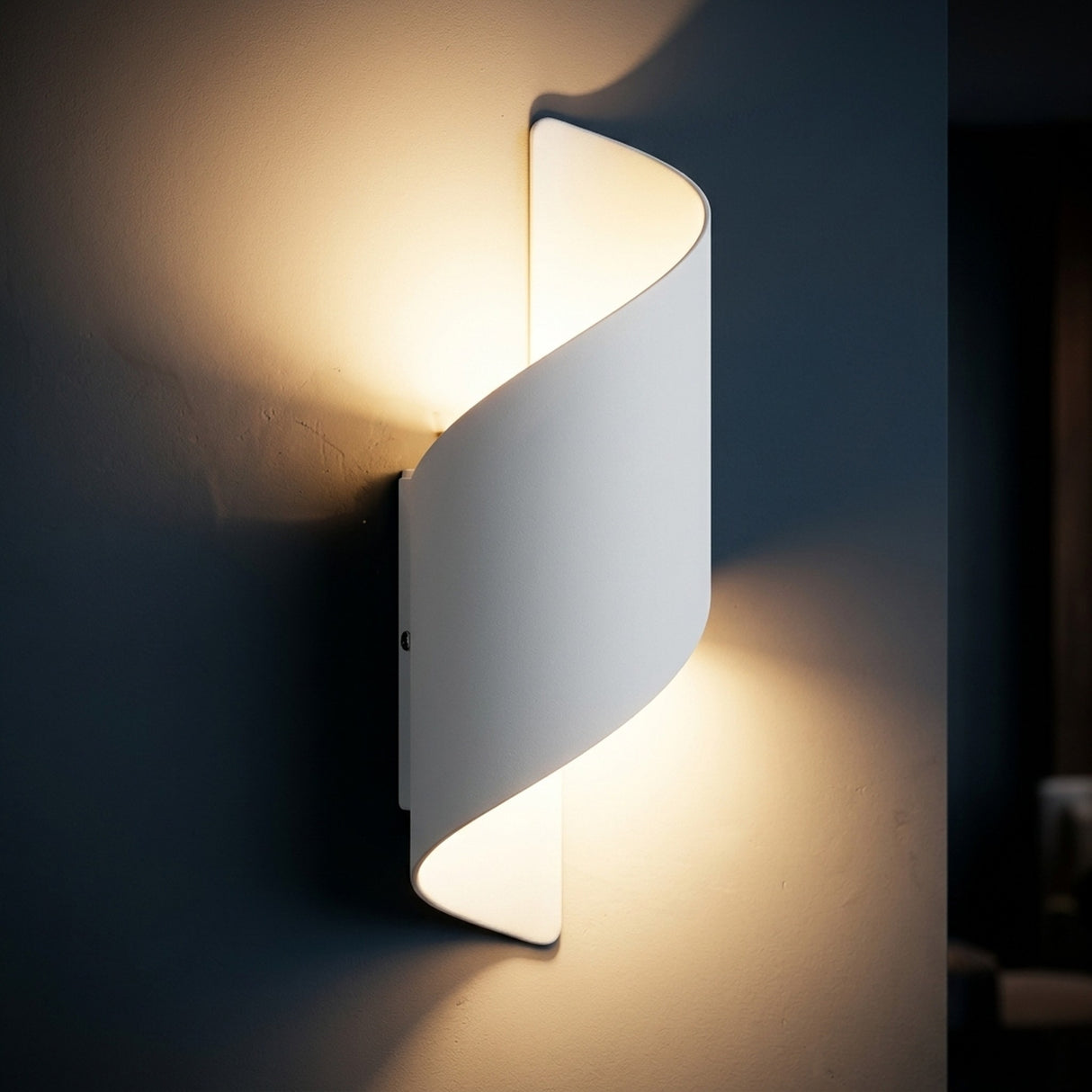 Spiral LED Outdoor Wall Light - Waterproof Dual-Sided Design for Modern Ambiance 5