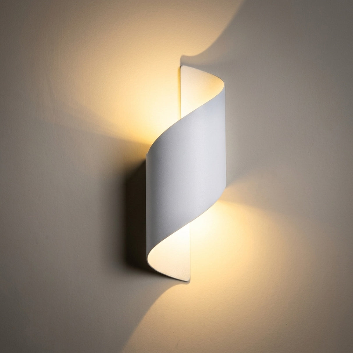Spiral LED Outdoor Wall Light - Waterproof Dual-Sided Design for Modern Ambiance 6