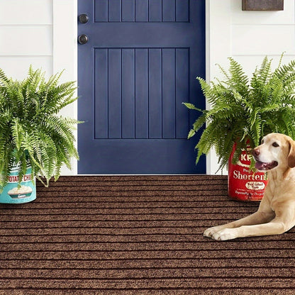 Stripe-Patterned Hallway Runner Rug - Non-Slip, Durable Design for Safety and Style 16
