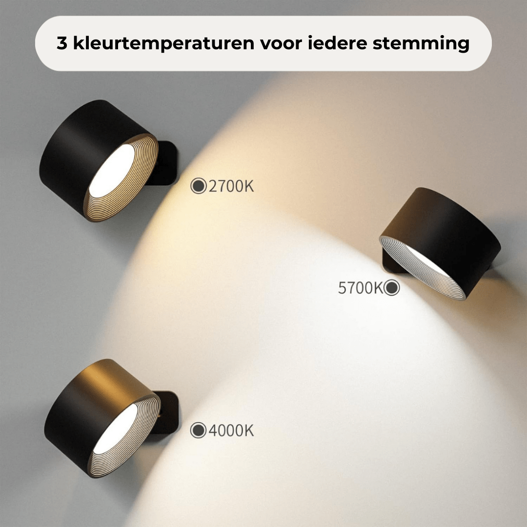 FlexiLamp Wireless Rechargeable LED Wall Lamp - 360° Illumination for Indoor & Outdoor Safety 9