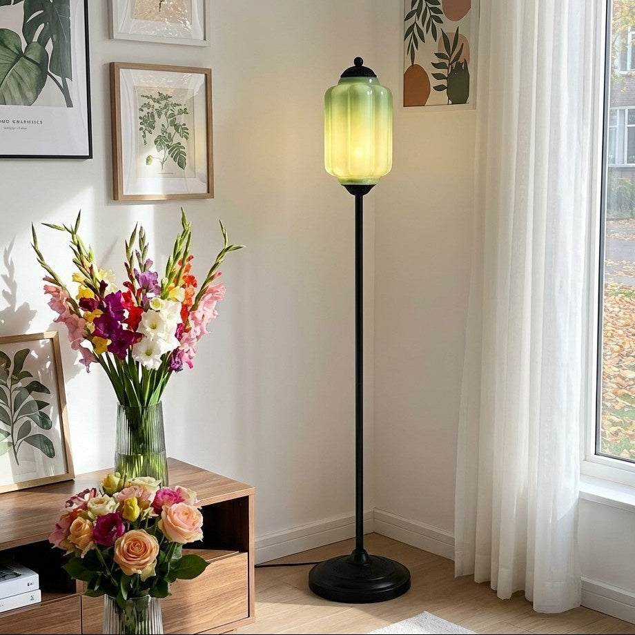 Eloise Collection | Floor Lamp with Unique Retro Glass Design - Stylish Lighting for Living Rooms 54
