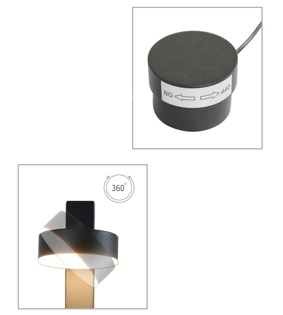 Celine Modern Wall Lamp - Dimmable LED Wall Light with 360-Degree Rotation for Elegant Home Decor 14