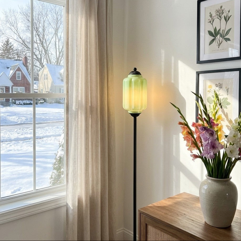 Eloise Collection | Floor Lamp with Unique Retro Glass Design - Stylish Lighting for Living Rooms 55