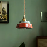 Ceramic Pendant Light - Adjustable Kitchen Pendant Lighting with Polished Copper Socket for Stylish Interiors 1