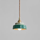 Ceramic Pendant Light - Adjustable Kitchen Pendant Lighting with Polished Copper Socket for Stylish Interiors 8