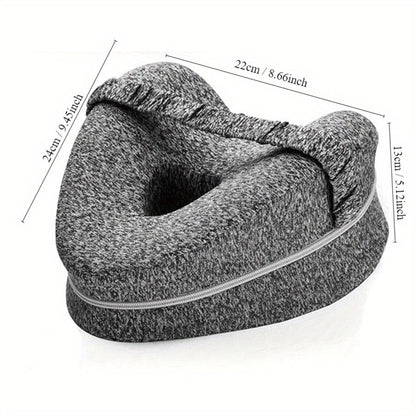 ComfortAlign Knee Pillow for Side Sleepers with Memory Foam – Adjustable Support for Pain Relief and Spinal Alignment 9