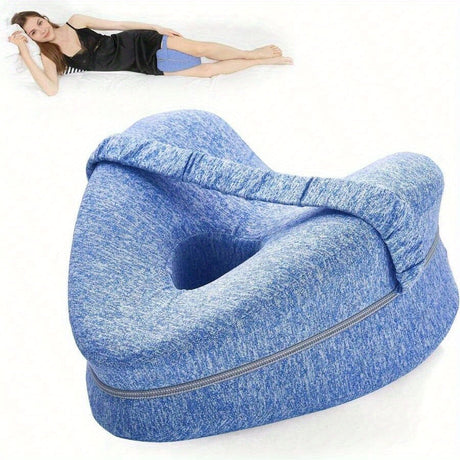 ComfortAlign Knee Pillow for Side Sleepers with Memory Foam – Adjustable Support for Pain Relief and Spinal Alignment 12