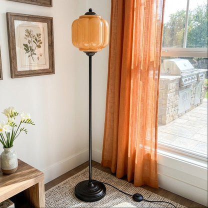 Eloise Collection | Floor Lamp with Unique Retro Glass Design - Stylish Lighting for Living Rooms 72