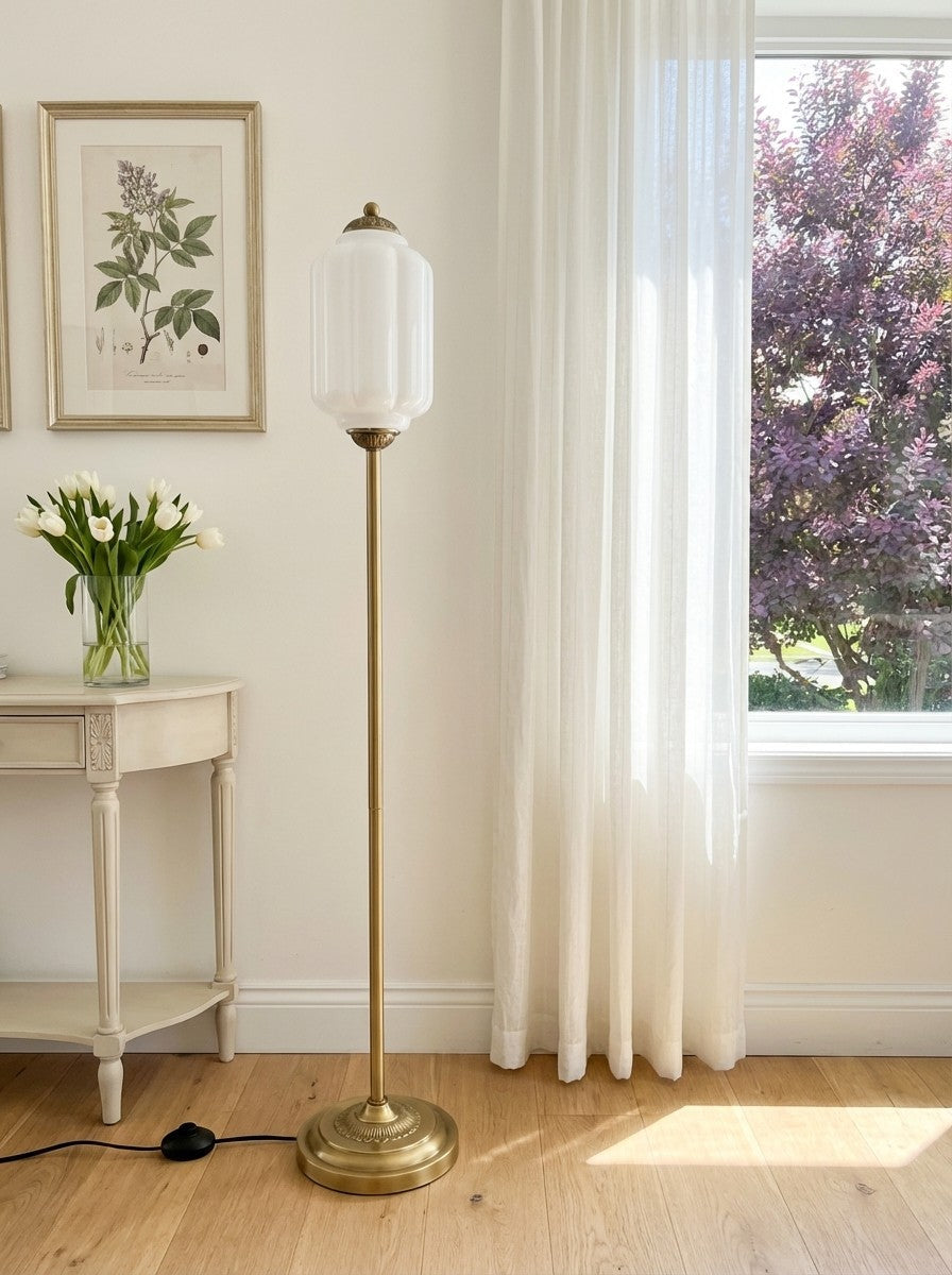 Eloise Collection | Floor Lamp with Unique Retro Glass Design - Stylish Lighting for Living Rooms 37