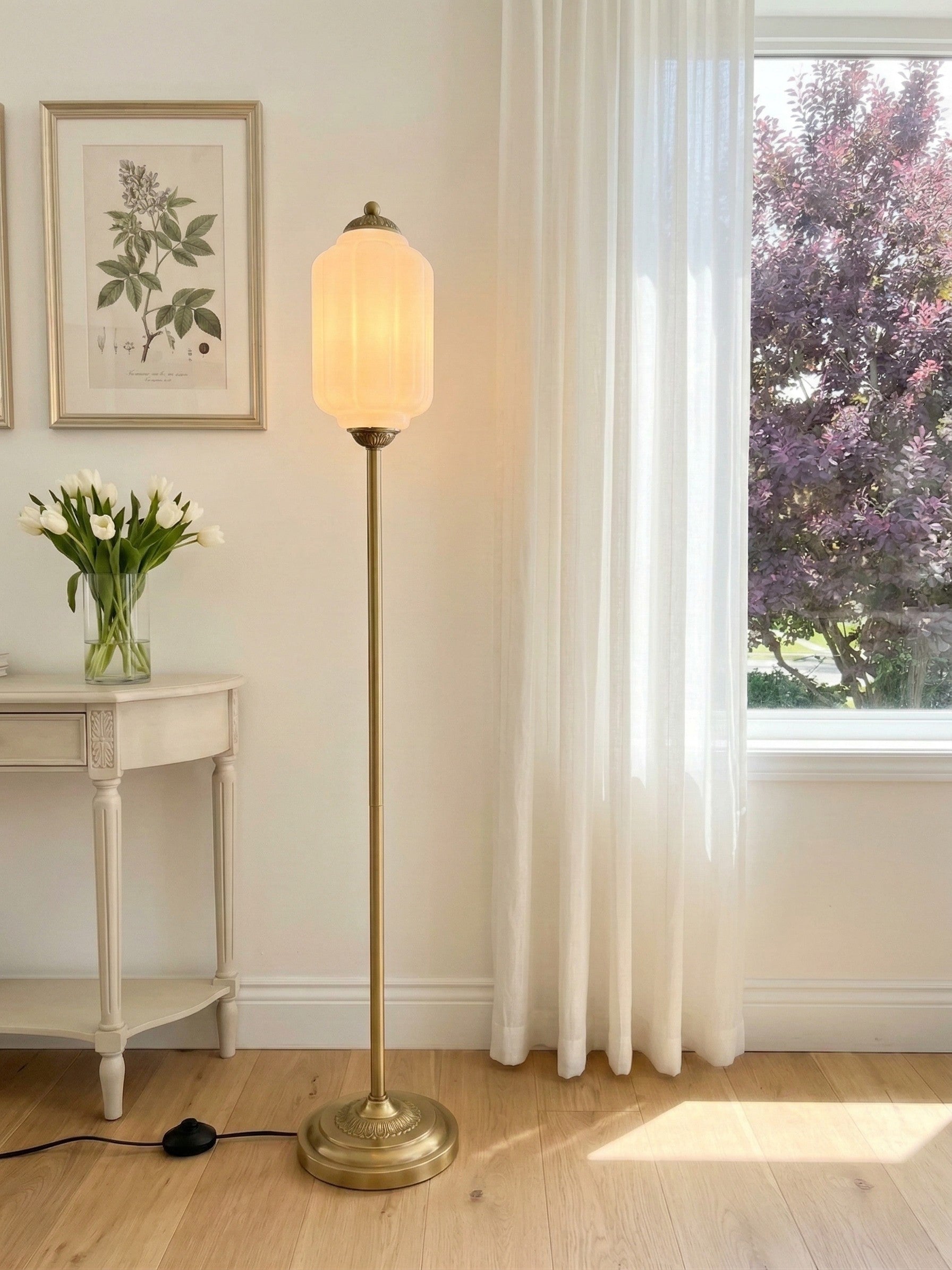 Eloise Collection | Floor Lamp with Unique Retro Glass Design - Stylish Lighting for Living Rooms 38