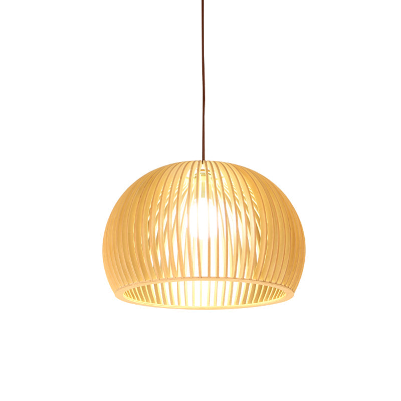 Bamboo Pendant Lamp - Asian Style Hanging Light with Elegant Design for Cozy Atmosphere 12